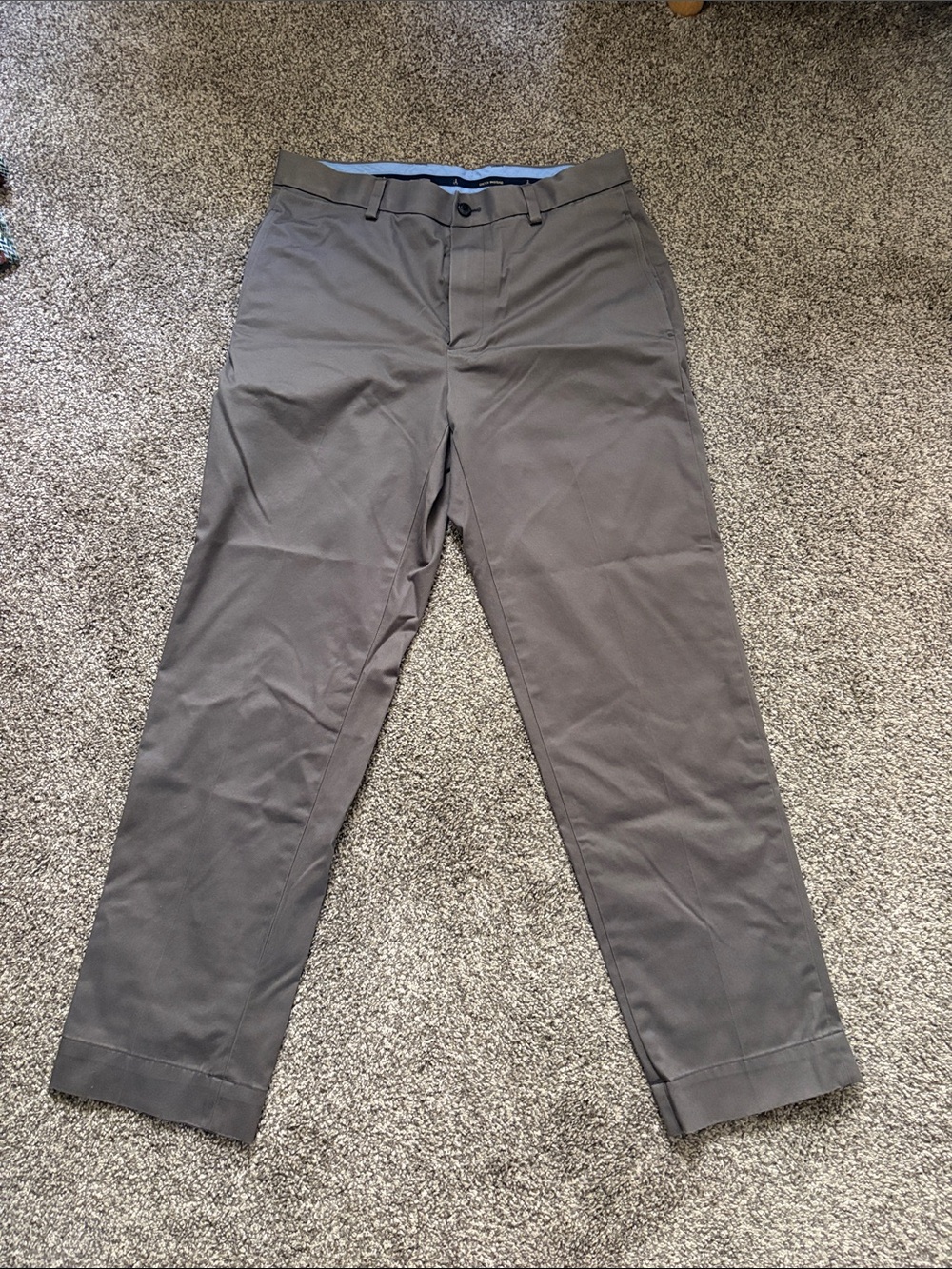 Brooks Brothers Men's Charcoal Gray Chinos